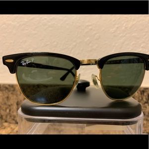 Ray-Ban Clubmaster Polarized Unisex Sunglasses